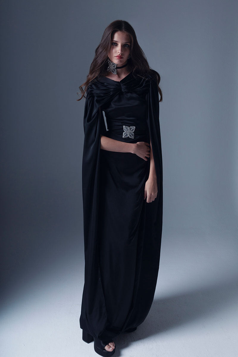 black dress silver belt Leather Disc Belt