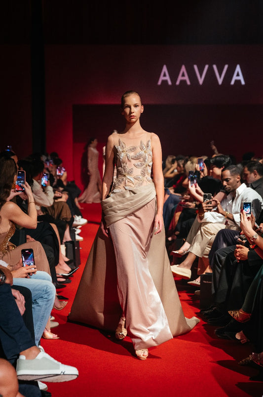 Sleeveless with 3D Embroidery Flowers on Velvet Skirt