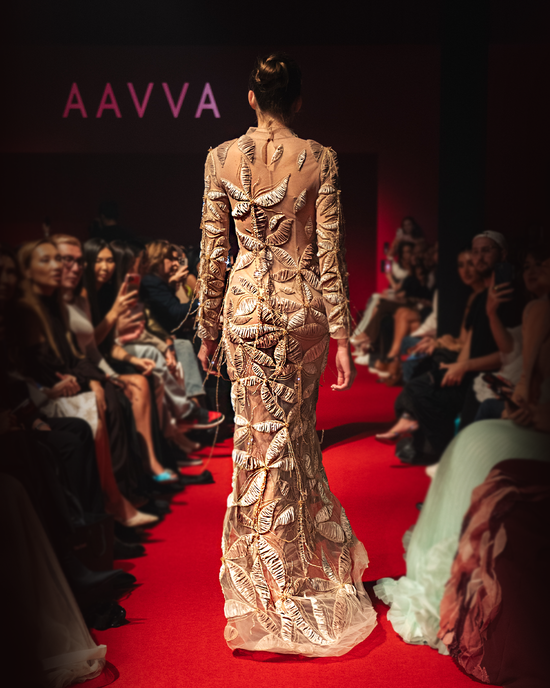 Long Sleeves embellished with 3D flower